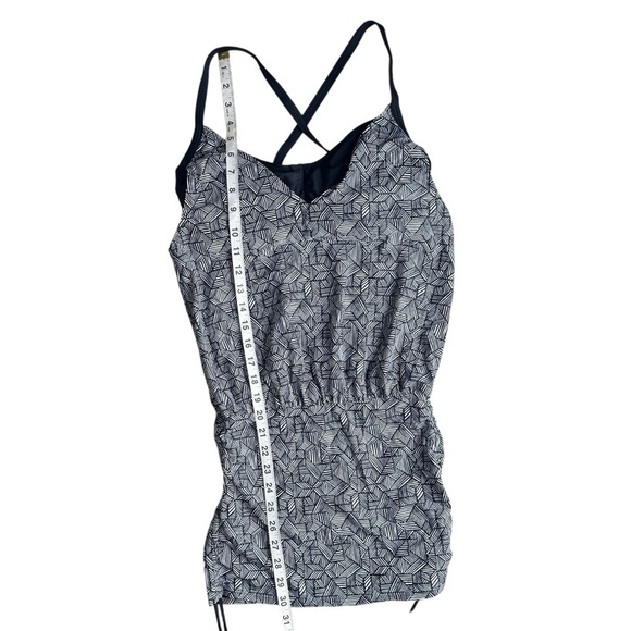 Athleta Laguna Side Scrunch Tankini Top Black. Size 32D/DD - Picture 5 of 7